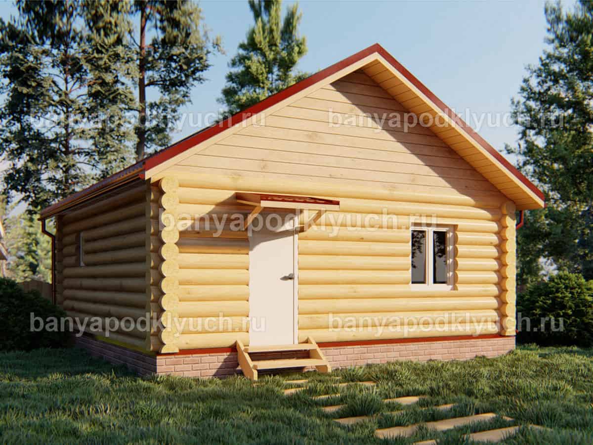 Баня из бревна