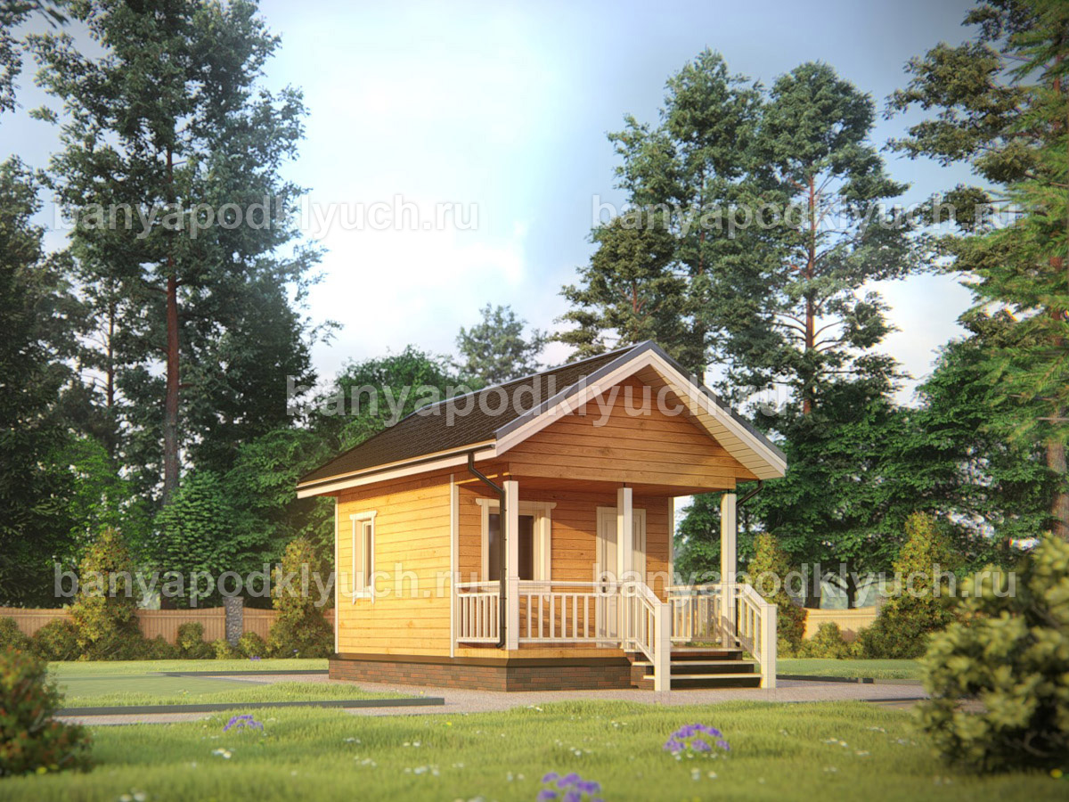 Баня из бруса 5.5x4 м Баня из бруса 5.5x4 м