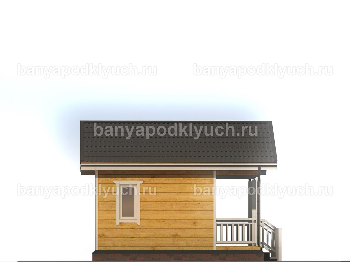 Баня из бруса 5.5x4 м Баня из бруса 5.5x4 м
