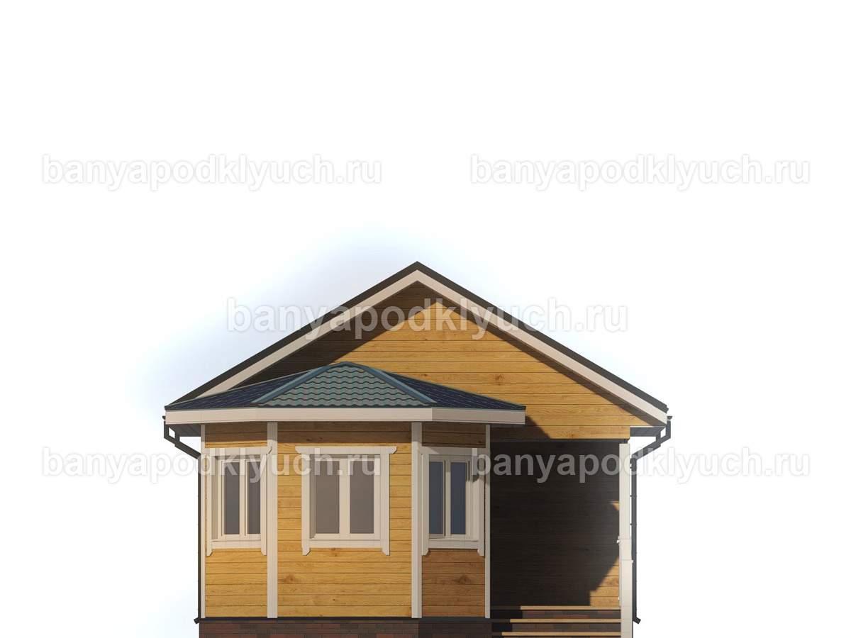 Баня из бруса 6x6 м Баня из бруса 6x6 м