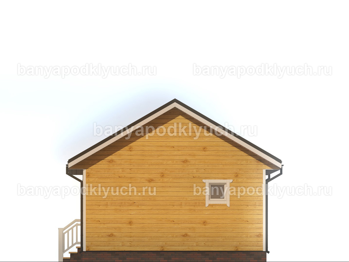 Баня из бруса 7.5x6 м Баня из бруса 7.5x6 м