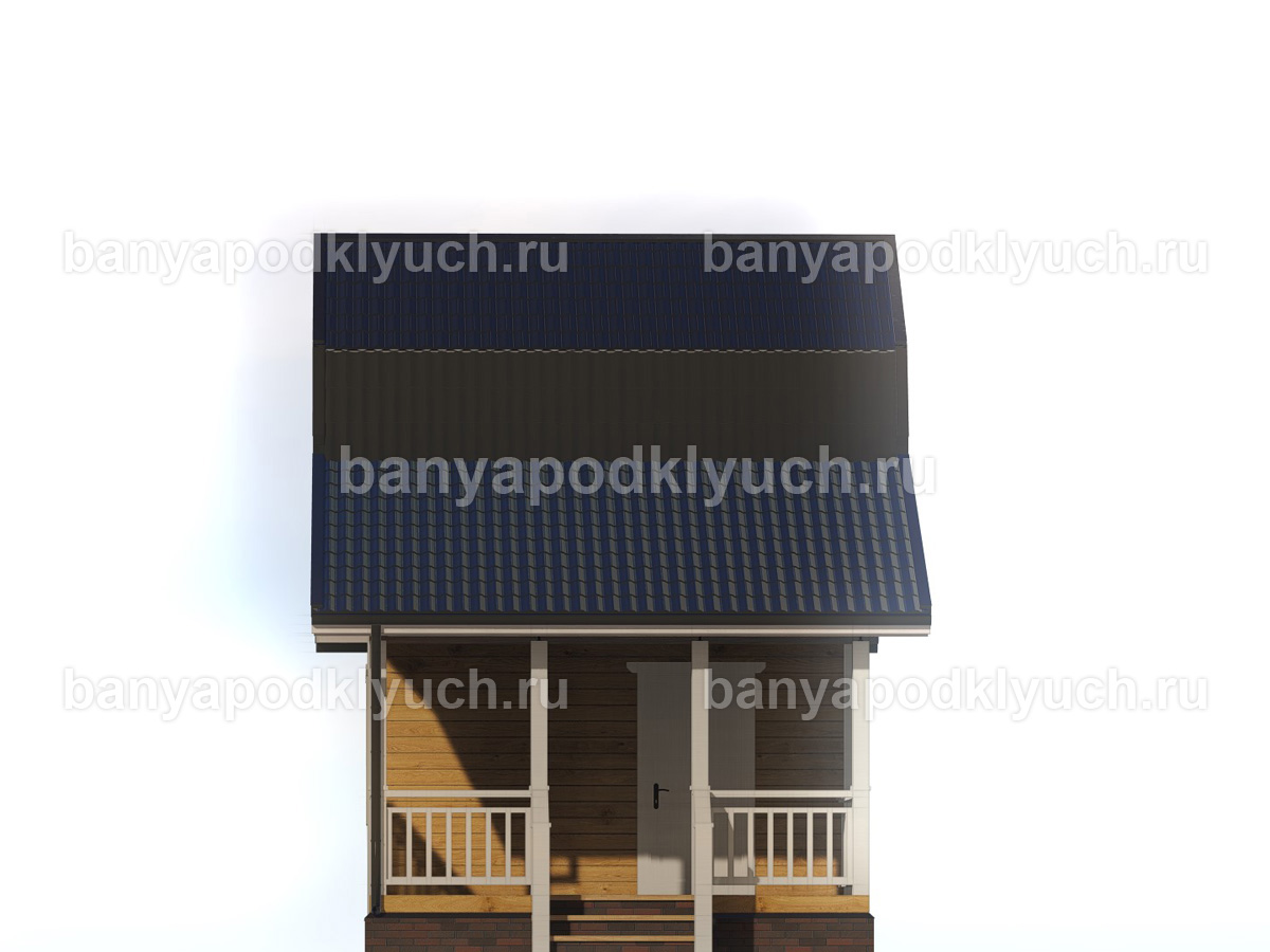 Баня из бруса 7.5x4.5 м Баня из бруса 7.5x4.5 м