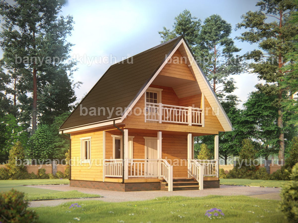 Баня из бруса 6x6 м Баня из бруса 6x6 м
