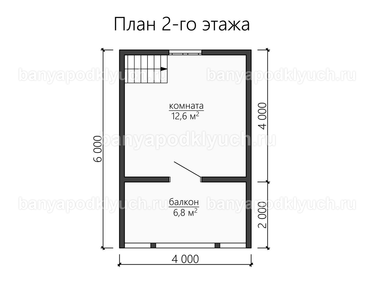 Баня из бруса 6x6 м Баня из бруса 6x6 м