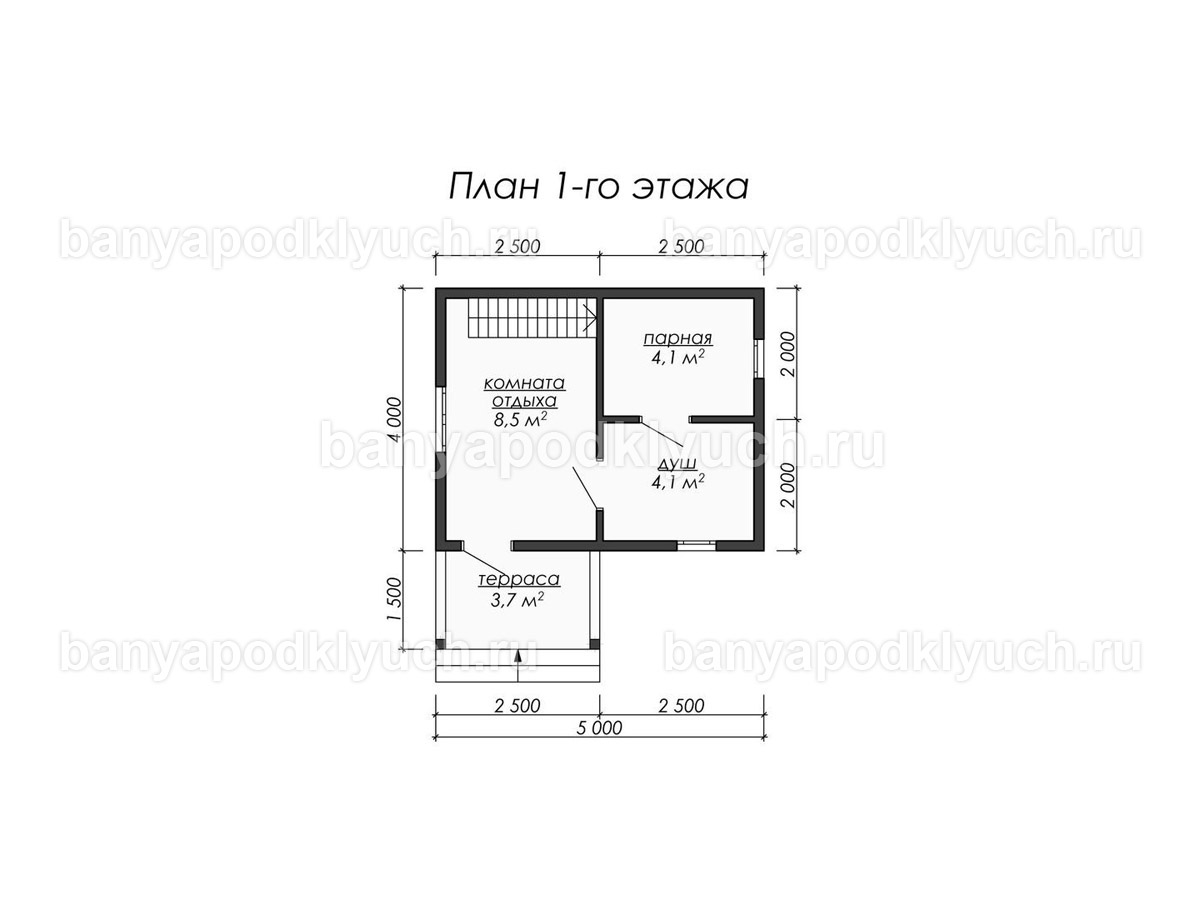 Каркасная баня 5x4 м Каркасная баня 5x4 м